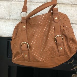 Brown and GOLD icing purse